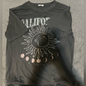 Canadian brand: Ardene, sun and moon California shirt.